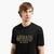 Regular Fit Cotton Crewneck T-Shirt With Blurred Brand Logo