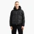 Icon Zip-Up Down Jacket With A Hoodie And Monochromatic Logo Patch