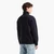 Blue Edition Regular Fit Stretch Cotton Sweatshirt With Full Zip Closure
