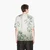 Regular Plus Fit Cotton Crewneck T-Shirt With Palm Tree Print