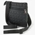 Flat Embossed All Over Logo Shoulder Bag With Adjustable Strap