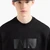 Regular Fit Cotton Crewneck Sweatshirt With Vinyl Logo Patch