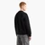 Regular Fit Cotton Crewneck Sweatshirt With Vinyl Logo Patch
