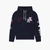 Regular Fit Cotton Hooded Sweatshirt With Multi Logo Design