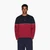 Regular Fit Two-Tone Cotton Sweatshirt With Embroidered Branding
