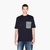 Regular Fit Cotton Crewneck T-Shirt With A Stripped Patch Pocket