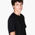 Regular Fit Cotton Crewneck T-Shirt With Monochromatic Logo Tape