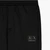 Black And Gold Relaxed Fit Jogger Pants With Logo Patch
