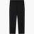 Black And Gold Relaxed Fit Jogger Pants With Logo Patch