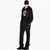 Black And Gold Relaxed Fit Jogger Pants With Logo Patch