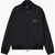 Black And Gold Dual Zip Bomber Jacket With A Logo Patch