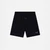 Comfort Fit Knee Length Shorts With Gold Branding And A Drawstring Waistband