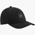 Black Cotton Cap With Gold Logo Patch And An Adjustable Back
