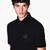 Black And Gold Regular Fit Cotton Polo Shirt With Logo Patch
