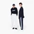 Tapered Fit Comfort Stretch Cotton Trousers With Decorative Branded Tape