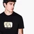 Black And Gold Regular Fit Cotton Crewneck T-Shirt