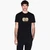 Black And Gold Regular Fit Cotton Crewneck T-Shirt