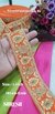 Orange Sequence & Dori Embroidery Lace – 18249-Emb