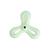 Ezra Play Triangle Dart - Light Green Rubber Toy