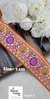 Orange Elite Floral Banarasi Lace