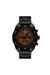 Black Spiked black stainless steel watch