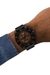 Black Spiked black stainless steel watch