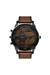 Brown Mega Chief Slim brown leather watch