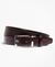 Black & Burgundy Reversible Leather Belt