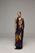 Golden Petals Saree