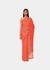 Orange The Emroidered Silk Rosy Saree