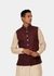 Red The Linen Festive Bundi Jacket