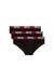Black Three-pack of solid-colour briefs