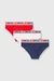 Multicolor Three-Pack Of Solid-Colour Briefs