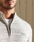 ORGANIC COTTON EMBROIDERED HENLEY SWEATSHIRT