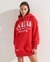 COLLEGE GRAPHIC OVERSIZED HOODIE DRESS