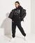 COLLEGE GRAPHIC OVERSIZED HOODIE DRESS