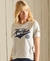 SCRIPT STYLE COLLEGE STRIPE T-SHIRT