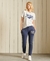 SCRIPT STYLE COLLEGE STRIPE T-SHIRT