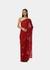 Red The Embroidered Georgette Buds Saree