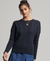 DROPPED SHOULDER CABLE CREW JUMPER
