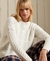 DROPPED SHOULDER CABLE CREW JUMPER