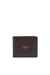 Brown Bi-fold wallet in grainy leather