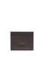 Brown Card case in grained leather