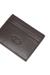 Brown Card case in grained leather