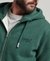 ORGANIC COTTON VINTAGE LOGO EMBROIDERED ZIP HOODIE