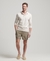 OVERDYED LINEN SHORTS