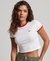 ORGANIC COTTON RINGER CROP T-SHIRT