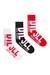 Red  3-pack of maxi logo socks