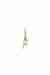 Gold DX1419- Two-Tone Stainless Steel single hoop earring