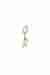 Gold DX1419- Two-Tone Stainless Steel single hoop earring